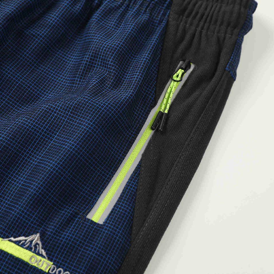 Dětské outdoorové kalhoty Kugo G9656 modré / signální zip